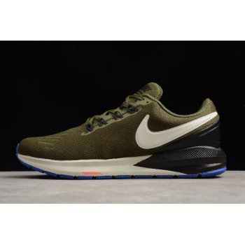 Nike Air Zoom Structure 22 Olive Black-White AA1636-300 Shoes